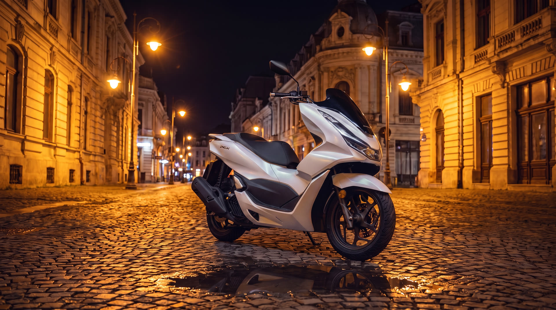 Honda PCX — Alb Perlat